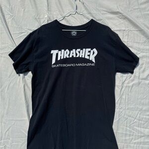 Thrasher Black Short Sleeve Tee Large LG